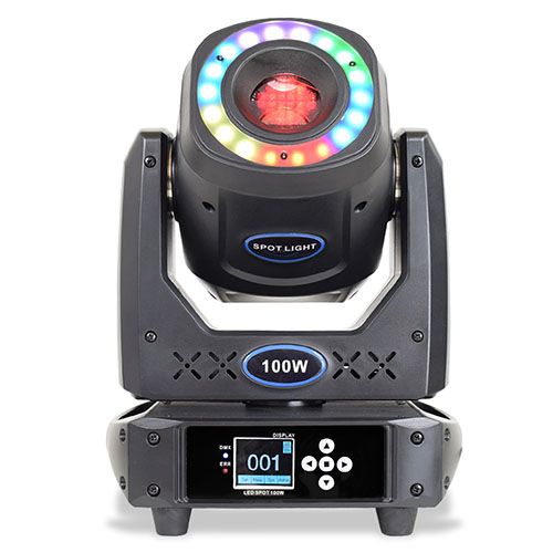 LED Spot 100W DJ DMX Hintergrundbeleuchtung Moving Head Lyre Gobo Mobiler Projektor Bühnenbeleuchtung für Disco Party Night Club Show