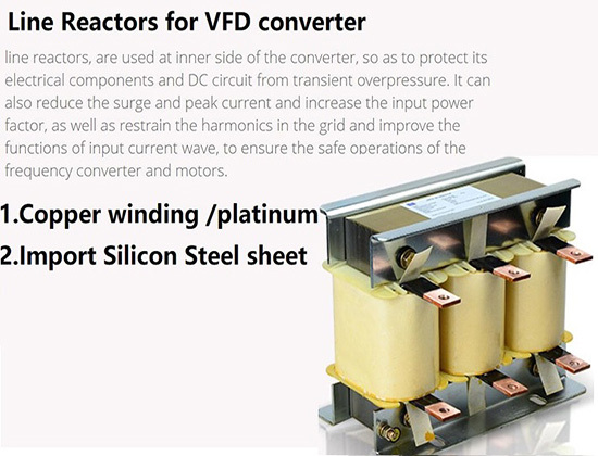 OCL inverter output reactor for VFD converter