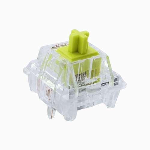 Tecsee Crystal Mechanical Keyboard Switch Lemon POM Tactile Stem Metal Pole Switches