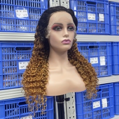 KissBeauty body wave ginger color 13×4 Lace Frontal Wig transparent lace wig 20inch to 30inch have stock 24hours within ship