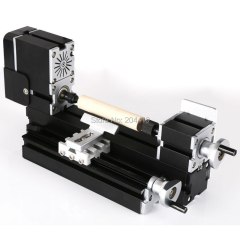 TZ6000MZGP 60W Electroplated Metal 6 in 1 Mini lathe with bow arm/60W,12000rpm Bow-arm 6 in1 Metal Lathe/Lathe kit