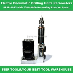 AIR DRILL!/Electro Pneumatic Drilling Units Parameters/PR3P-3075 with 7500-9000 No-loading Rotation Speed