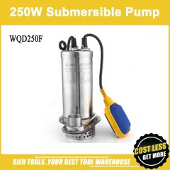 WQD250F stainless steel submersible pump/basement water pumping machine/250W sewage pump