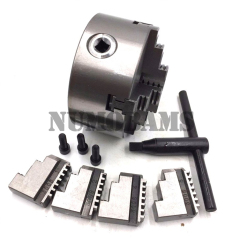 SANOU K12-125 High Accuracy 4 Jaw Self-Centering Chuck for Industrial Metal Lathe Use
