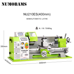 NUMOBAMS NU210x400ES Auto Left&Right Threading Making Semi-CNC Metal Lathe Machine