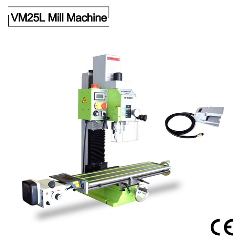 NUMOBAMS Super VM25L Plus 1100W Brushless Motor with Auto Feeder + Foot Switch High Quality Milling Machine