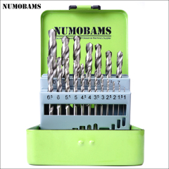 NUMOBAMS Free Shipping HSS Drill Bit Set for Milling&Drilling machine Use