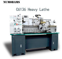 NUMOBAMS C6136 355*1000mm 1.5KW(2HP) with 160mm Chuck Industrial Metal Lathe Machine