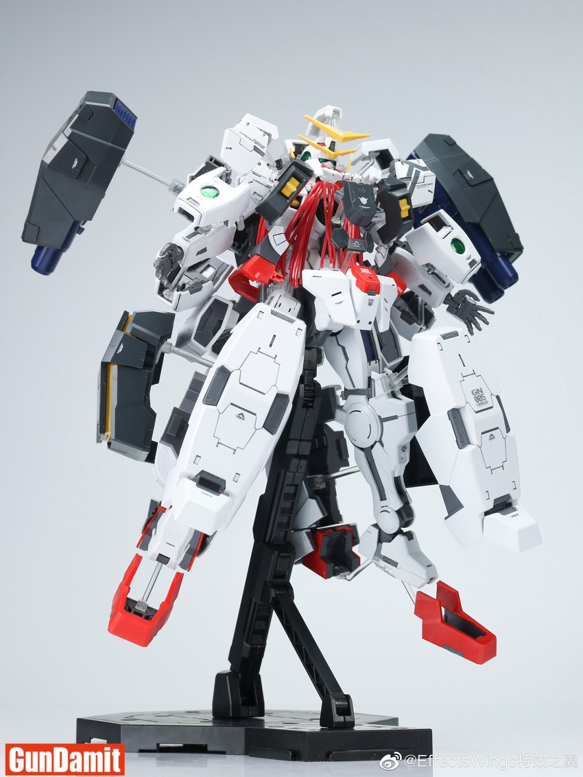 Rear three-quarter view of Virtue Open Armor showing backpack thrusters and expanded shoulder binders Rear three-quarter view of Virtue Open Armor showing backpack thrusters and expanded shoulder binders