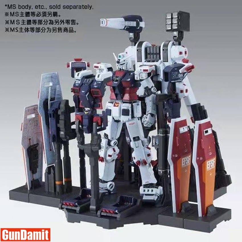 Effects Wings display base with MG Full Armor Gundam Thunderbolt Ver.Ka fully equipped Effects Wings display base with MG Full Armor Gundam Thunderbolt Ver.Ka fully equipped