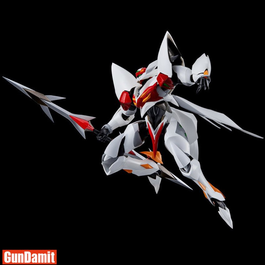 Sentinel Riobot Tekkaman Blade D-boy Evolution Version flying pose with lance weapon white red armor Sentinel Riobot Tekkaman Blade D-boy Evolution Version flying pose with lance weapon white red armor