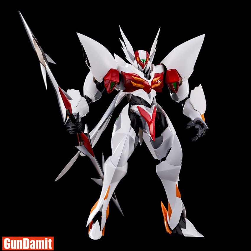 Sentinel Riobot Tekkaman Blade D-boy Evolution standing front view holding double lance weapons Sentinel Riobot Tekkaman Blade D-boy Evolution standing front view holding double lance weapons