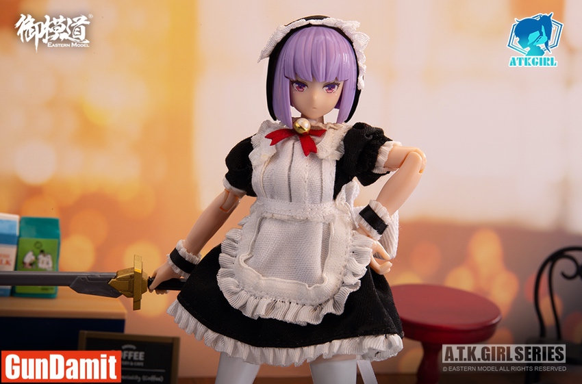 A.T.K. Girl maid outfit close-up showing apron and dress detail A.T.K. Girl maid outfit close-up showing apron and dress detail