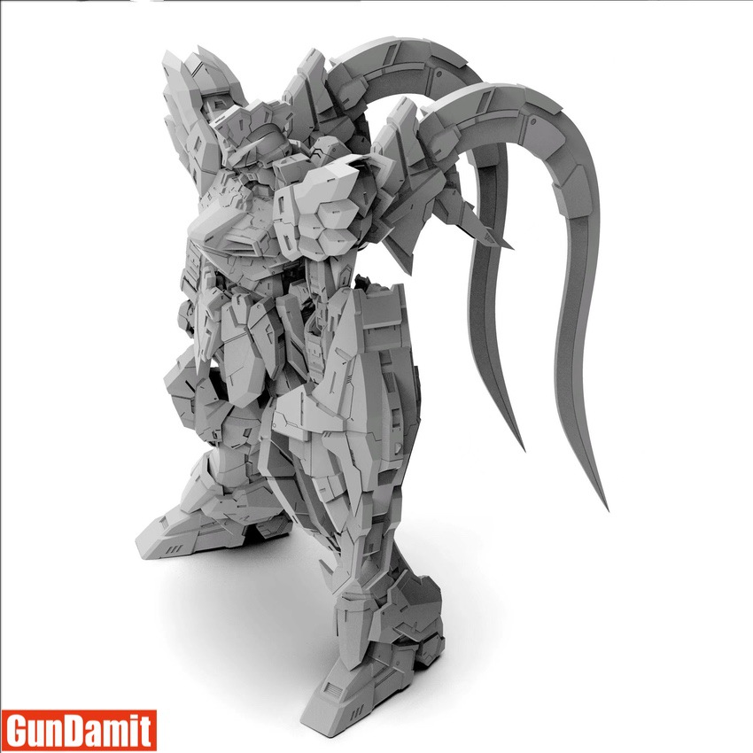SH Studio 1/60 Sandrock Gundam resin garage kit unpainted side view with heat shotels SH Studio 1/60 Sandrock Gundam resin garage kit unpainted side view with heat shotels