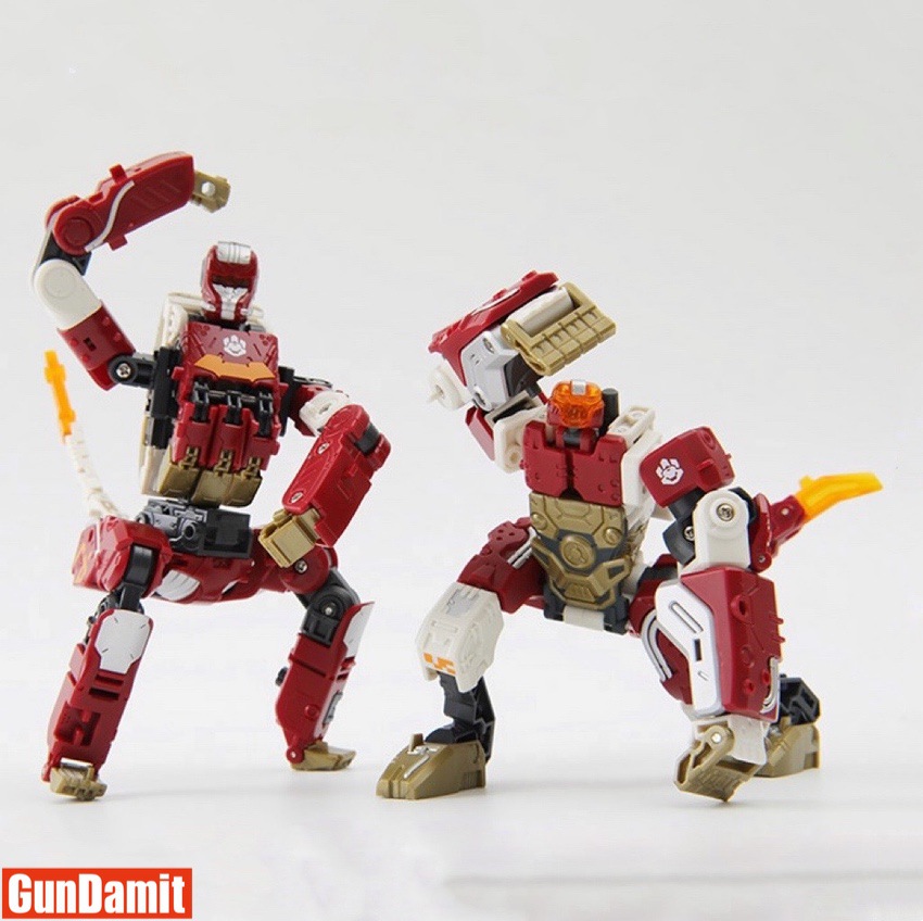 52Toys BeastBox BB-34ME Mindust and Electric Eye mech figures in action poses front view 52Toys BeastBox BB-34ME Mindust and Electric Eye mech figures in action poses front view