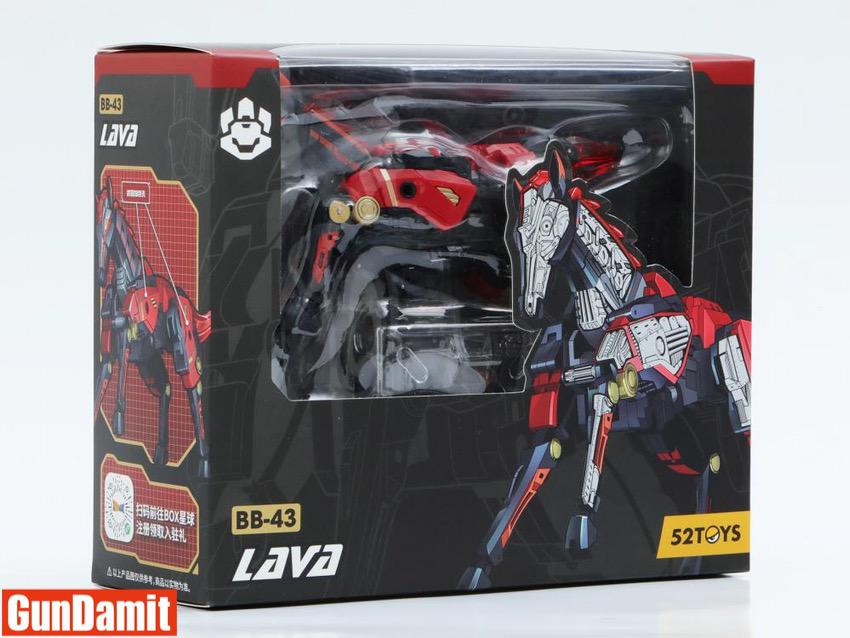 52Toys BeastBox BB-43 Lava retail box packaging front with product photos 52Toys BeastBox BB-43 Lava retail box packaging front with product photos