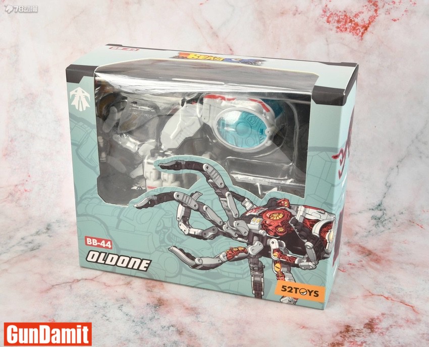 52Toys BeastBox BB-44 Oldone product box front view showing mechanical spider design 52Toys BeastBox BB-44 Oldone product box front view showing mechanical spider design