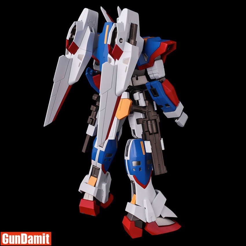 R-1 Riobot rear view showing backpack wing binders and beam rifle R-1 Riobot rear view showing backpack wing binders and beam rifle