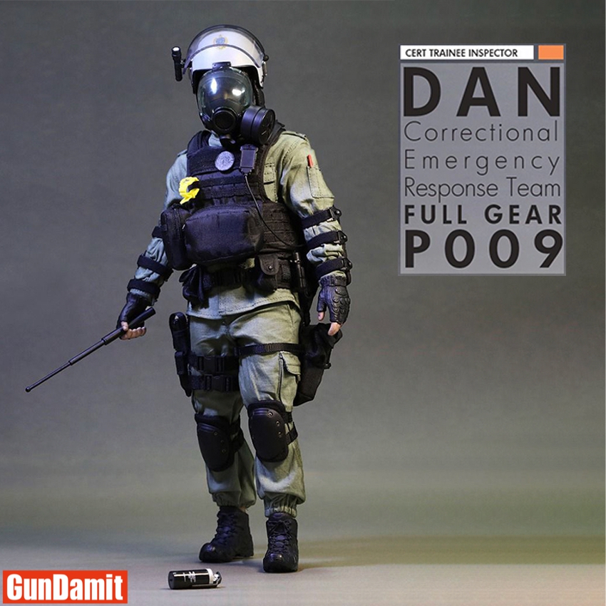 Proforce Toys 1/6 P009 Trainee Inspector Dan full gear with gas mask helmet and baton Proforce Toys 1/6 P009 Trainee Inspector Dan full gear with gas mask helmet and baton