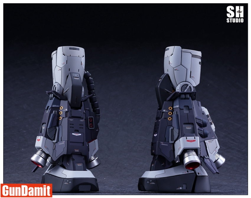 Rear torso comparison showing before and after armor upgrade detail Rear torso comparison showing before and after armor upgrade detail