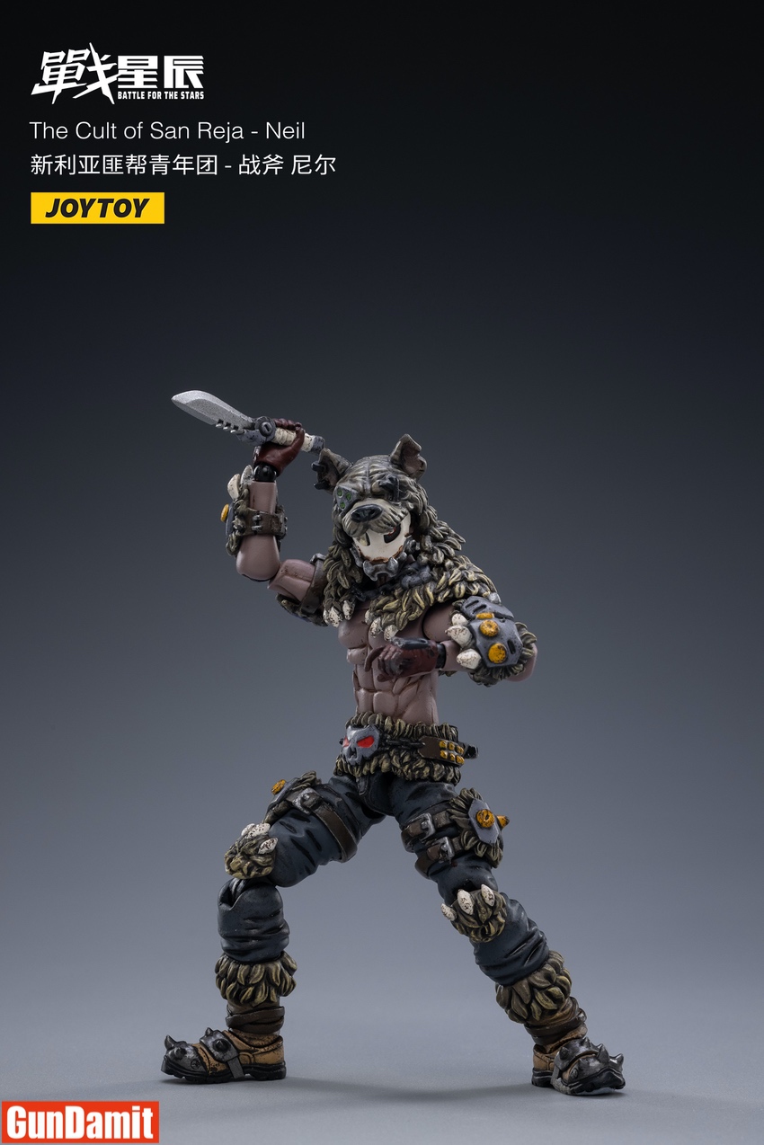 JoyToy Neil action figure in combat stance wielding knife JoyToy Neil action figure in combat stance wielding knife