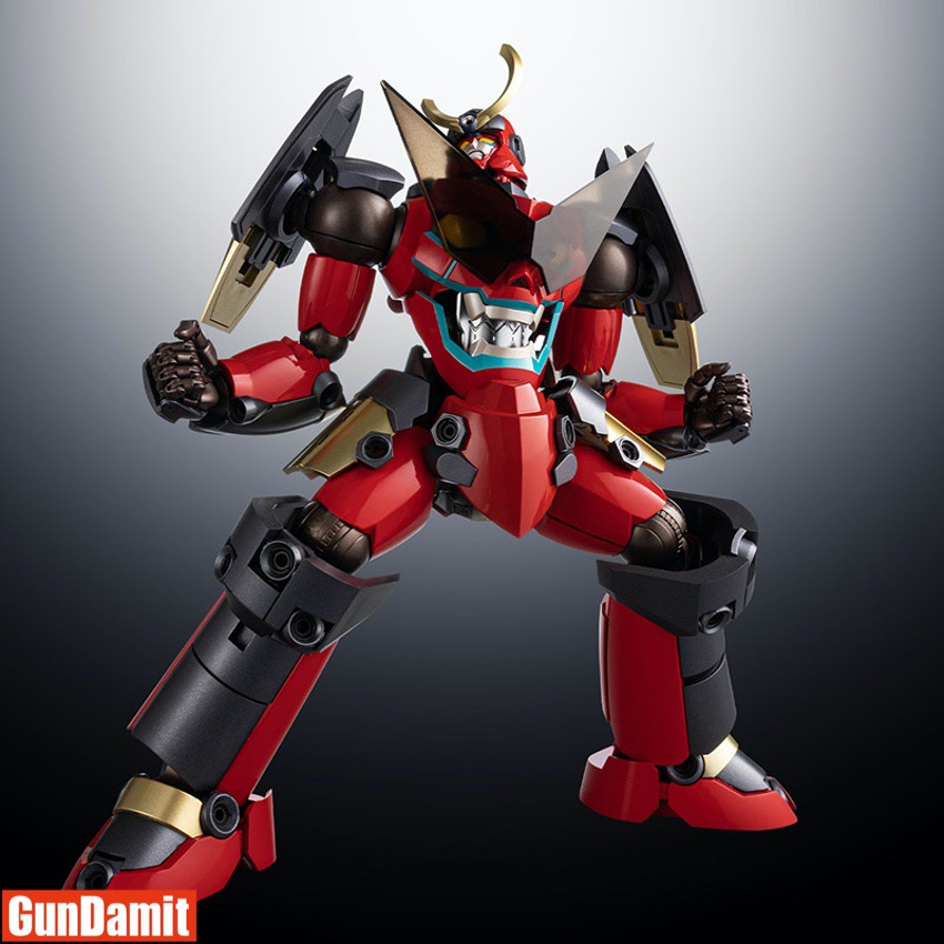 Sentinel RIOBOT Gurren Lagann dynamic fighting stance with fists clenched showing articulation Sentinel RIOBOT Gurren Lagann dynamic fighting stance with fists clenched showing articulation