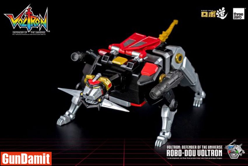 Threezero ROBO-DOU Voltron black lion mech separate form with weapons Threezero ROBO-DOU Voltron black lion mech separate form with weapons