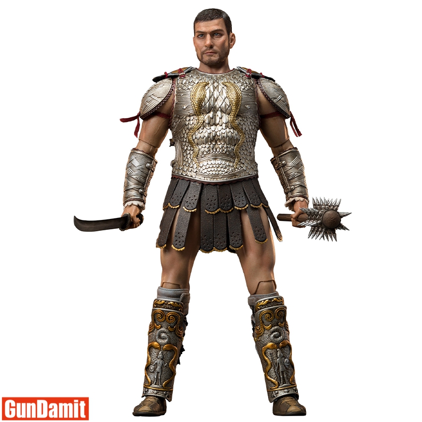 HH Model HH18052 1/6 Roman Gladiator Maximus Ares Version full body front view with sword and mace HH Model HH18052 1/6 Roman Gladiator Maximus Ares Version full body front view with sword and mace
