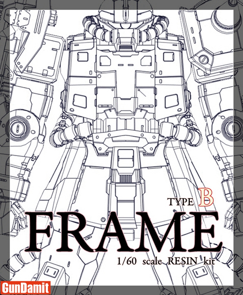 Frame Type B 1/60 scale resin kit blueprint illustration Frame Type B 1/60 scale resin kit blueprint illustration