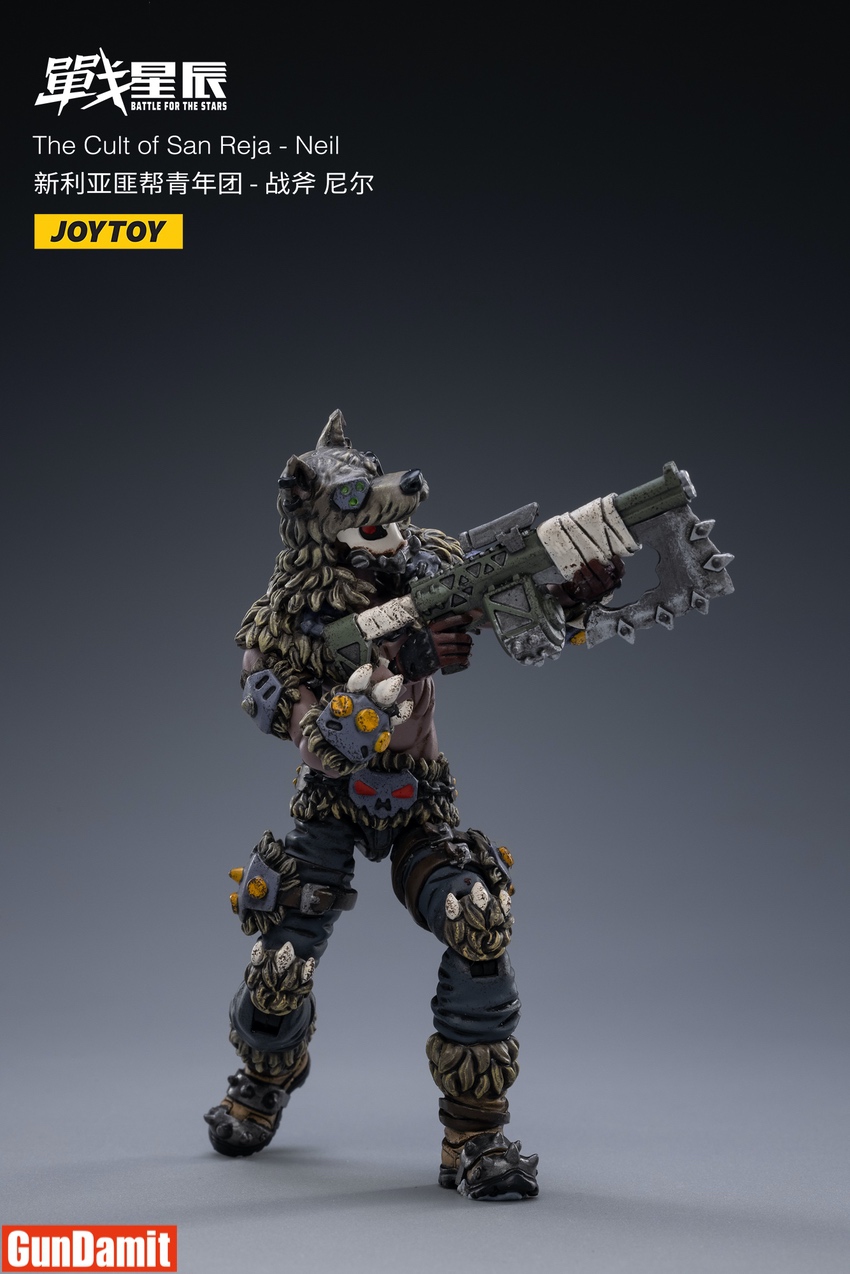 JoyToy Neil 1/18 figure in aiming pose with assault rifle accessory JoyToy Neil 1/18 figure in aiming pose with assault rifle accessory