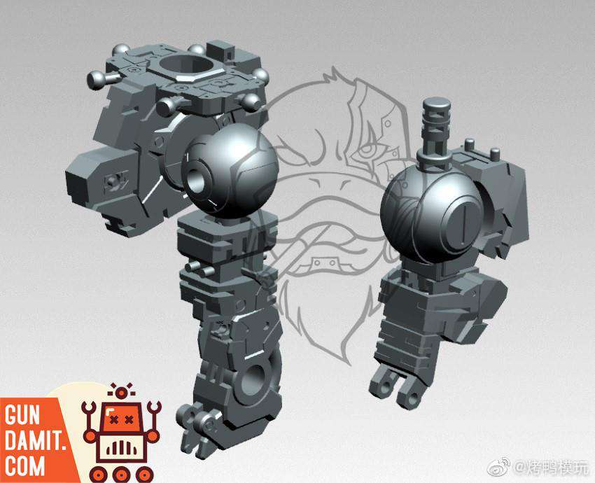 Roast Duck Model 1/100 Alloy Frame Kit for Hi-Nu Gundam - 3D Render Roast Duck Model 1/100 Alloy Frame Kit for Hi-Nu Gundam - 3D Render
