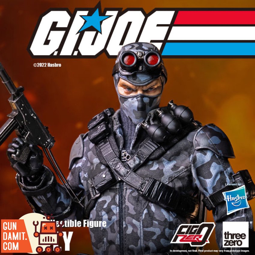 Threezero G.I. Joe Firefly close-up with night vision goggles and face mask Threezero G.I. Joe Firefly close-up with night vision goggles and face mask