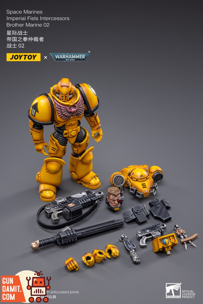 JoyToy 1/18 Imperial Fists Marine 02 promo view 6 JoyToy 1/18 Imperial Fists Marine 02 promo view 6