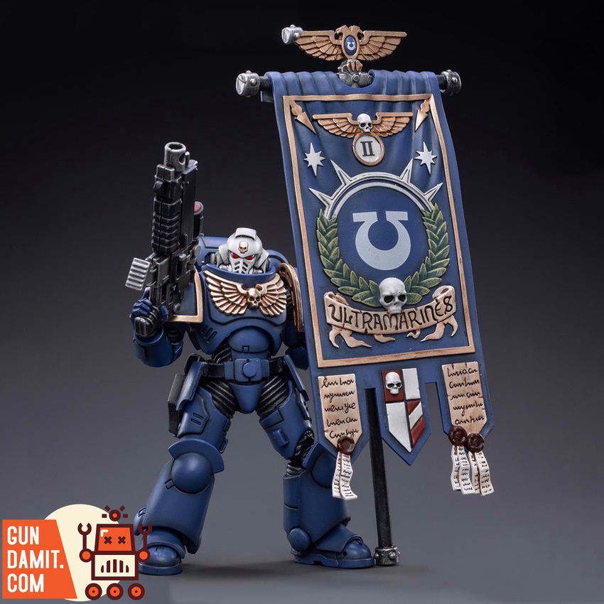 JoyToy JT2498 Ultramarines Primaris Ancient Posca front view JoyToy JT2498 Ultramarines Primaris Ancient Posca front view