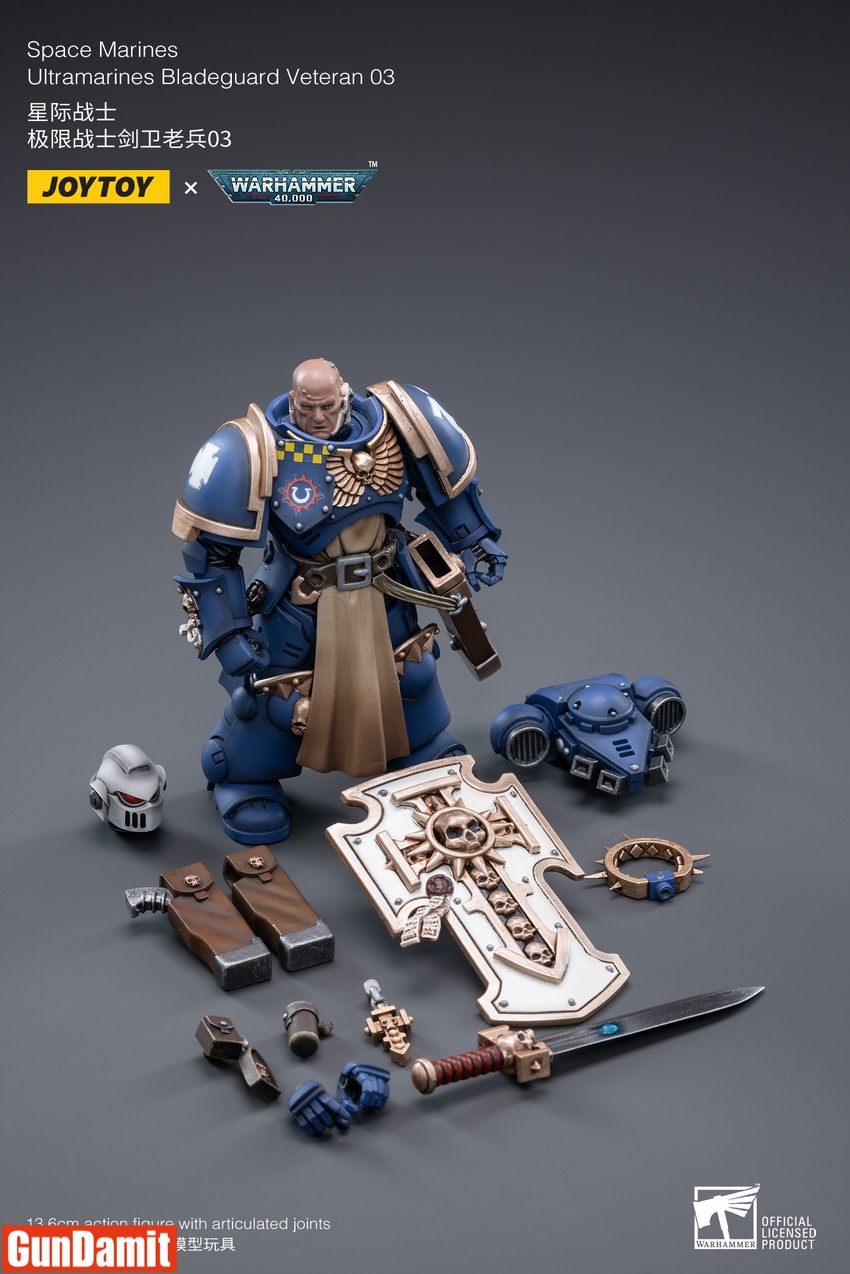 JoyToy 1/18 Bladeguard Veteran 03 full accessories layout JoyToy 1/18 Bladeguard Veteran 03 full accessories layout