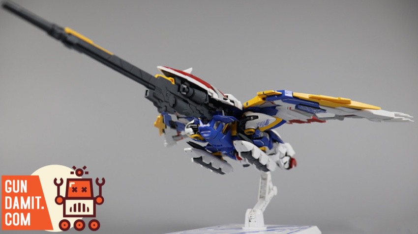 MJH 1/100 Wing Gundam Zero HiRM bird mode with twin buster rifle extended MJH 1/100 Wing Gundam Zero HiRM bird mode with twin buster rifle extended