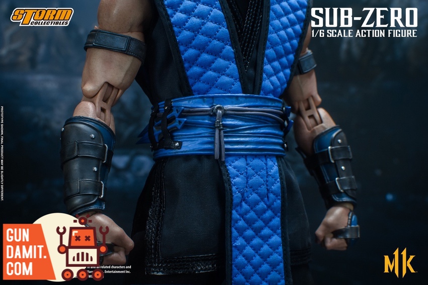 Storm Collectibles Mortal Kombat Sub-Zero accessories layout with weapons and hands Storm Collectibles Mortal Kombat Sub-Zero accessories layout with weapons and hands