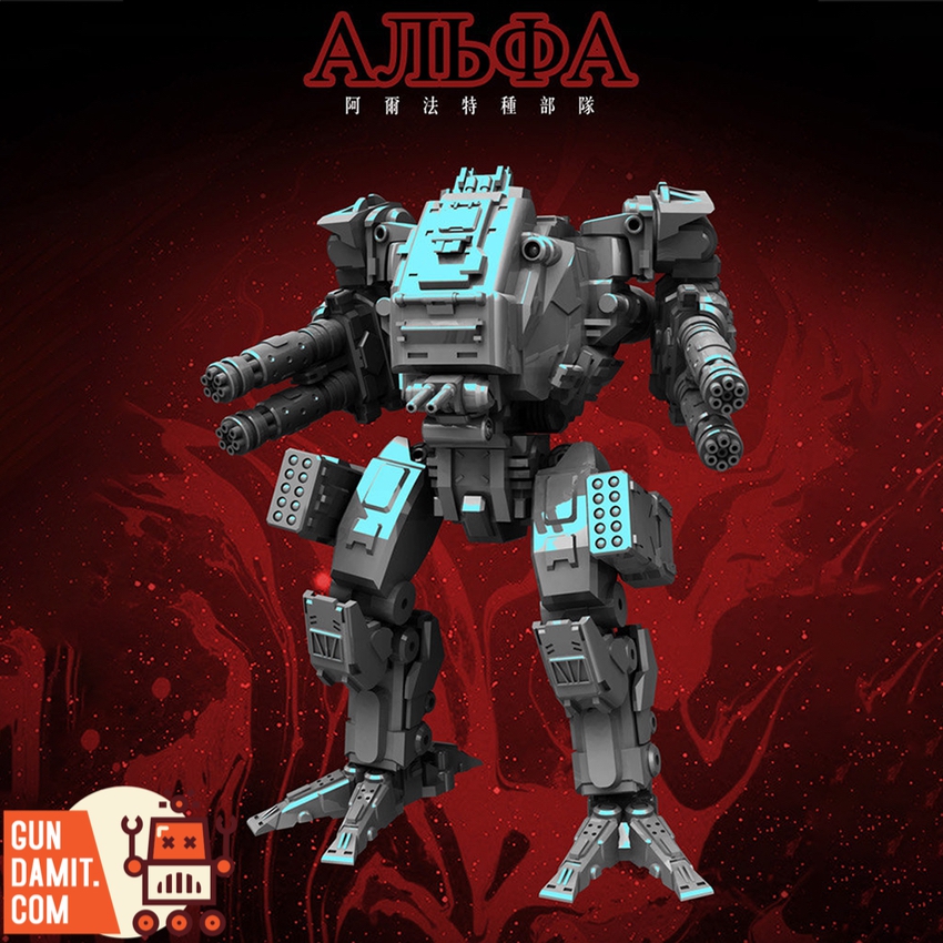 Russian Alpha Special Forces Giant Bear mecha digital render with cyan LED glow Russian Alpha Special Forces Giant Bear mecha digital render with cyan LED glow