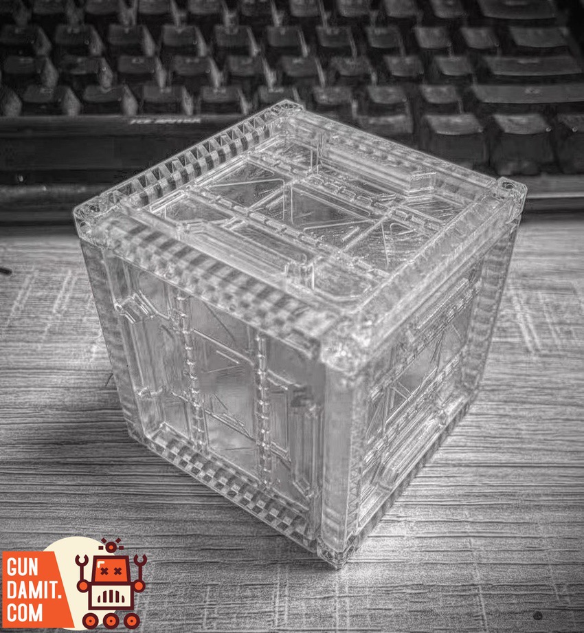 Lucky Cat transparent container box alternate angle showing detail Lucky Cat transparent container box alternate angle showing detail