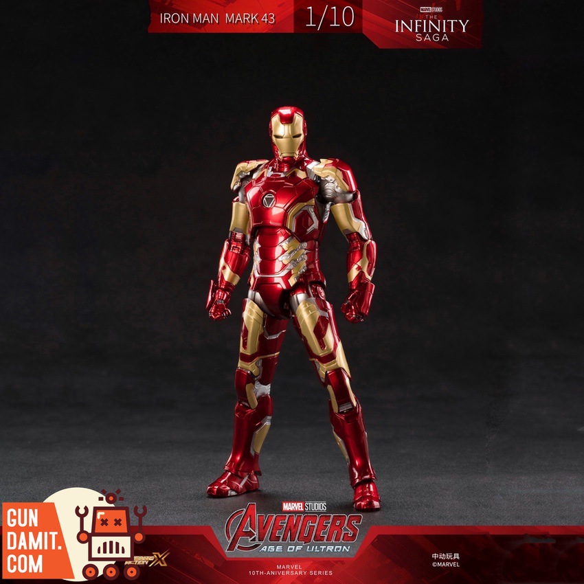 ZT Toys 1/10 Iron Man Mark 43 standing front pose Age of Ultron ZT Toys 1/10 Iron Man Mark 43 standing front pose Age of Ultron
