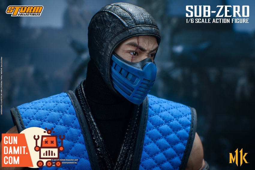 Storm Collectibles 1/6 Sub-Zero rear view showing costume detail Storm Collectibles 1/6 Sub-Zero rear view showing costume detail
