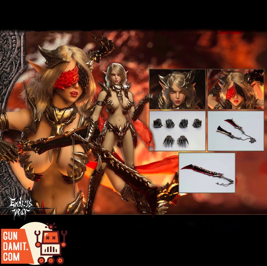 Spark Studio 1/6 EWS001 Dragon Fafnir overview with accessories head sculpts and weapons Spark Studio 1/6 EWS001 Dragon Fafnir overview with accessories head sculpts and weapons
