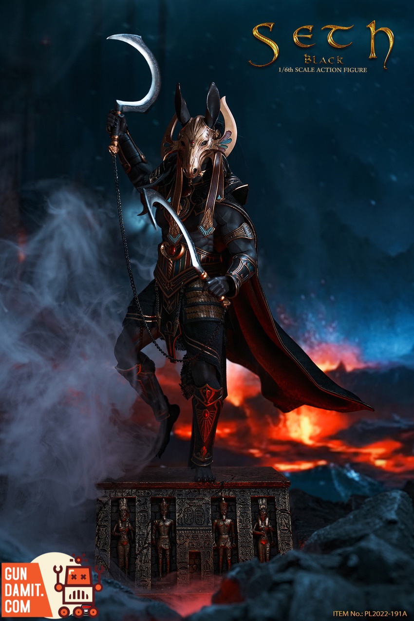 TBLeague Seth Black Version rear view showing cape and base details TBLeague Seth Black Version rear view showing cape and base details