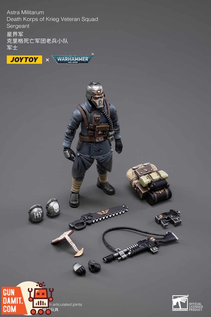 JoyToy JT2641 Death Korps of Krieg Sergeant with full accessories and interchangeable parts layout JoyToy JT2641 Death Korps of Krieg Sergeant with full accessories and interchangeable parts layout