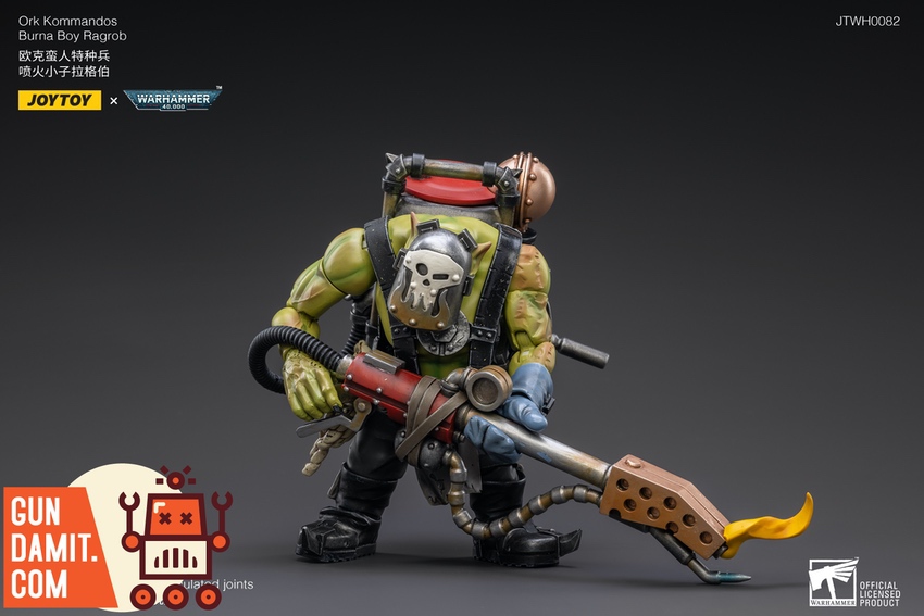 JoyToy Ork Kommandos Burna Boy Ragrob side angle with flame effect JoyToy Ork Kommandos Burna Boy Ragrob side angle with flame effect