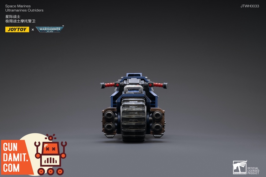 JoyToy Ultramarines Outriders bike front view JoyToy Ultramarines Outriders bike front view