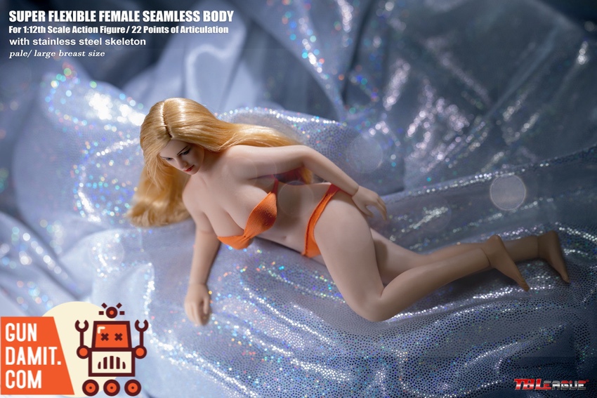 TBLeague T05A 1/12 pale skin female body lying side pose TBLeague T05A 1/12 pale skin female body lying side pose