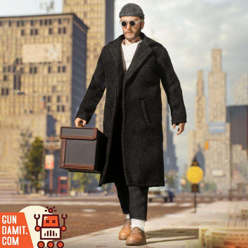 Magic Toys MT2102 Leon The Professional 1/12 figure walking with briefcase in city Magic Toys MT2102 Leon The Professional 1/12 figure walking with briefcase in city