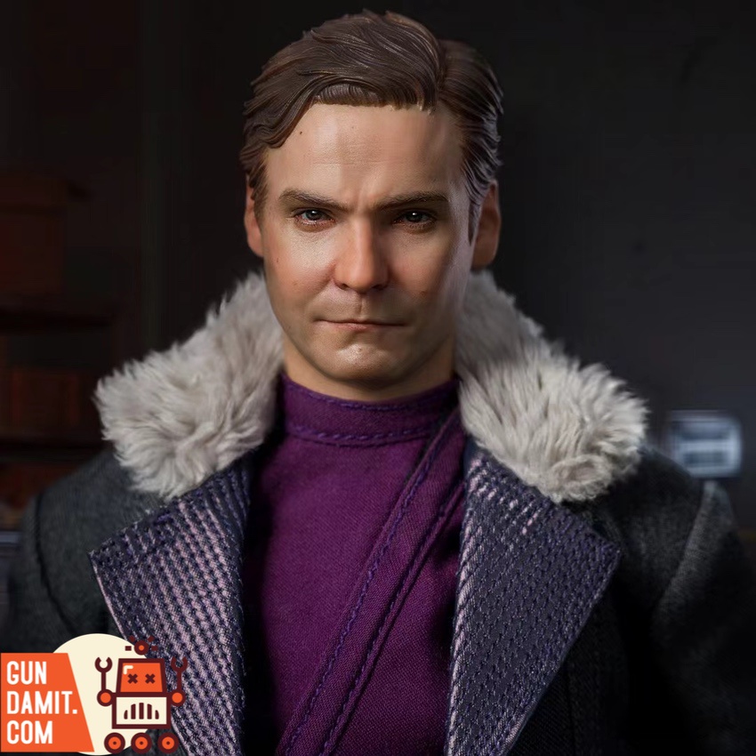 Toys Era Baron Zemo The Aristocrat head sculpt close-up with fur collar coat Toys Era Baron Zemo The Aristocrat head sculpt close-up with fur collar coat