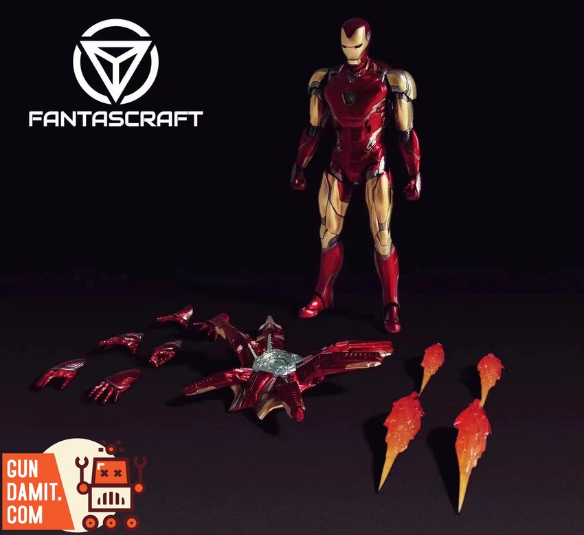 Fantascraft Iron Man MK85 2.0 figure full body front flying pose Fantascraft Iron Man MK85 2.0 figure full body front flying pose